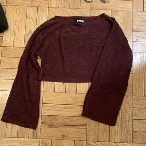 Reformation sweater crop top